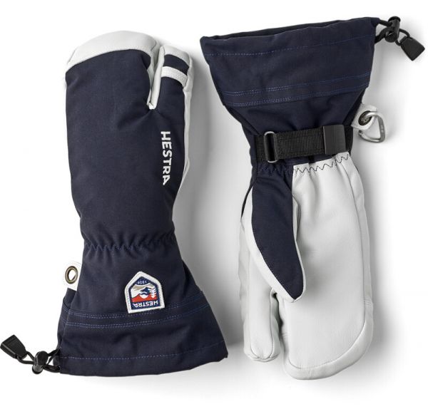  HESTRA ARMY LEATHER HELI SKI 3-finger  navy