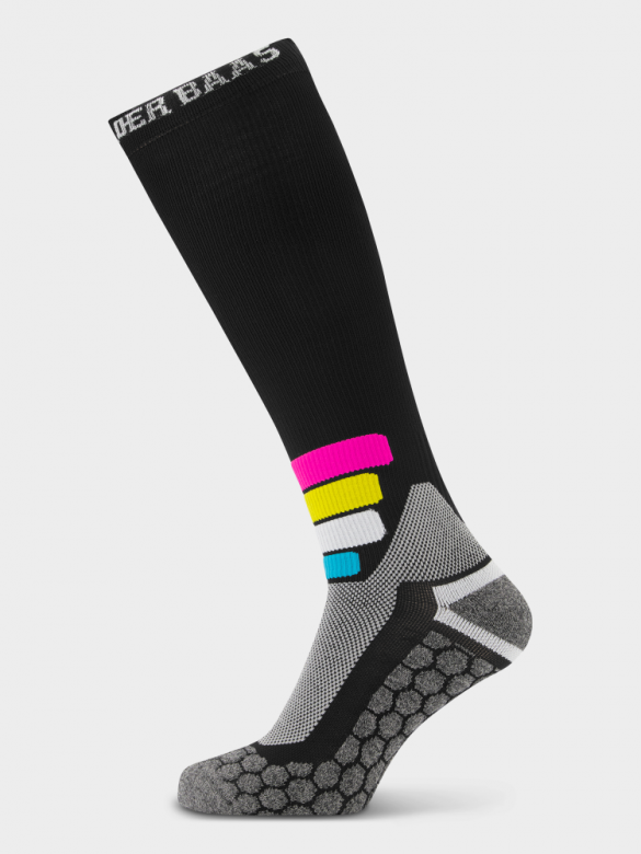  POEDERBAAS TECH SKI SOCK COMPRESSIE MERINO PRO Black