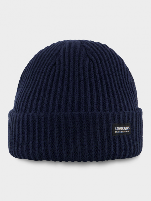  POEDERBAAS THE ROYAL RIB BEANIE Navy