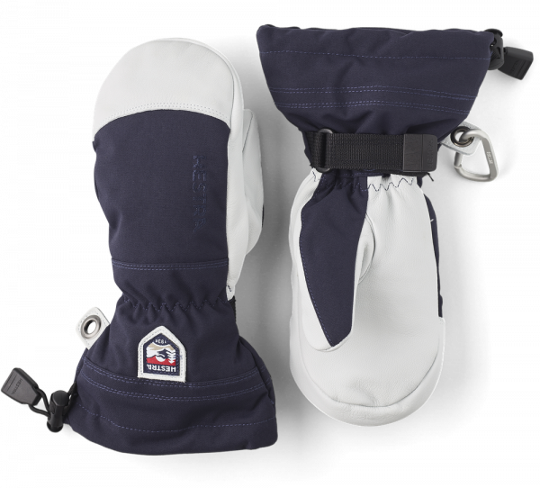  HESTRA ARMY LEATHER HELI SKI JR MITT navy