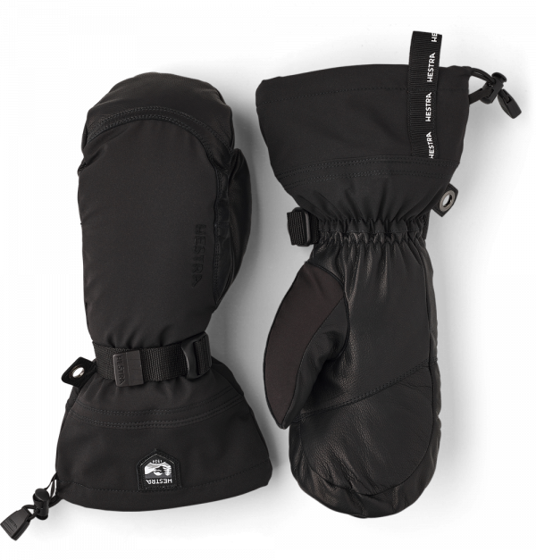  HESTRA ARMY LEATHER EXTREME MITT Black/ Black