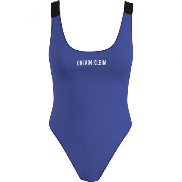  CALVIN KLEIN SCOOP BACK ONE PIECE BADPAK Wild Bluebell