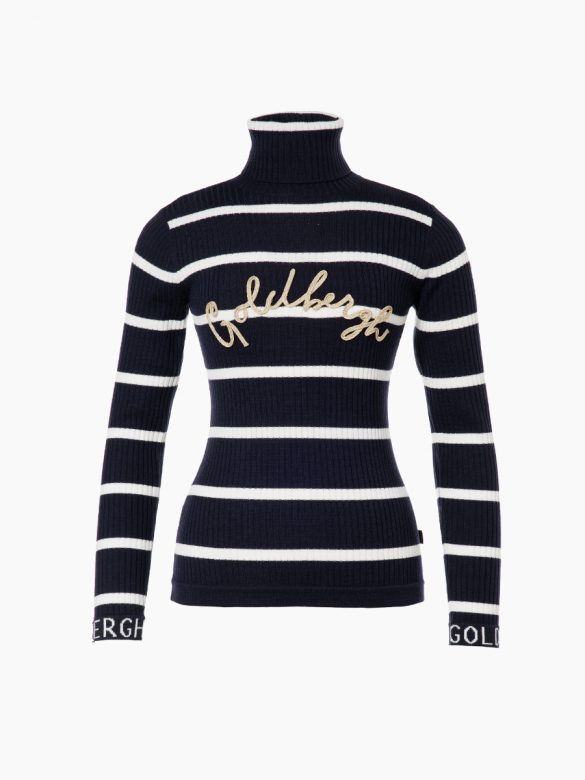  GOLDBERGH MIMI LONG SLEEVE KNIT SWEATER Blue