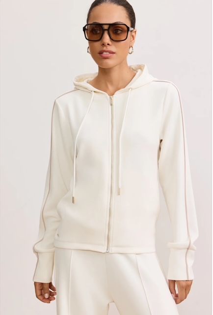  LUNE LARA zip up cardigan marshmellow