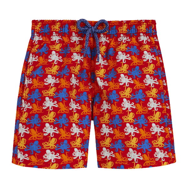  VILEBREQUIN JIM BOYS MICRO POULPES poppy red