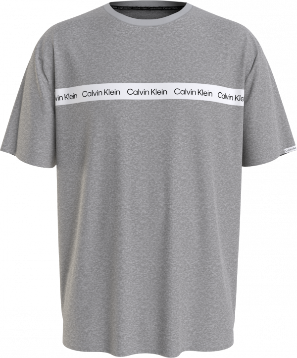  CALVIN KLEIN M RELAXED CREW TEE LOGO grey heather