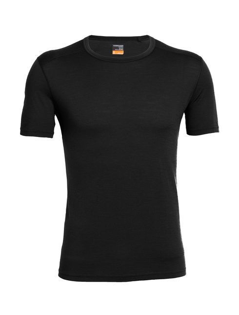  ICEBREAKER MEN'S OASIS SHORT SLEEVE CREWE Black