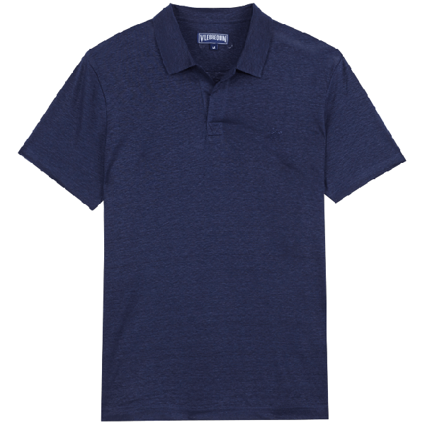  VILEBREQUIN PYRAMID POLO LINNEN navy