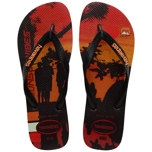  HAVAIANAS HYPE Black / black begonia orange