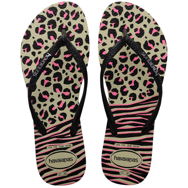  HAVAIANAS SLIM ANIMALS MIX Black grey