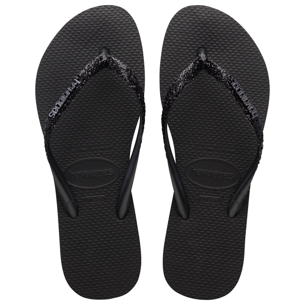  HAVAIANAS SLIM GLITTER Black / dark grey