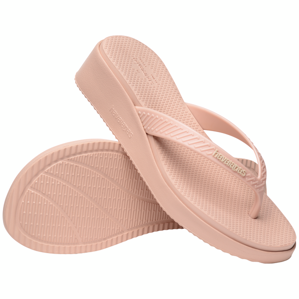  HAVAIANAS HIGH FLATFORM Ballet rose