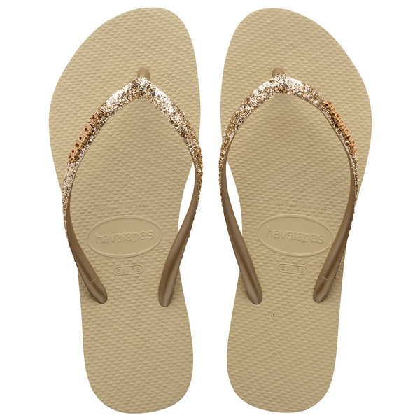  HAVAIANAS SLIM GLITTER Sand grey