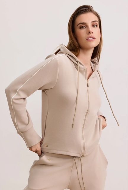  LUNE LARA zip up cardigan beige