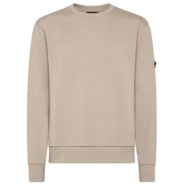  PEUTEREY SAIDOR B Cotton Crewneck Sweatshirt sesame