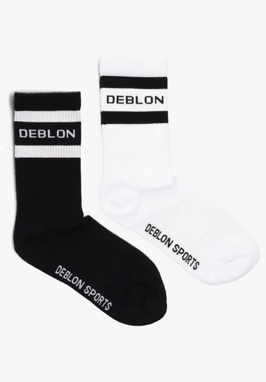 DEBLON SOCKS Black/offwhite ( 2 PAIR ) 